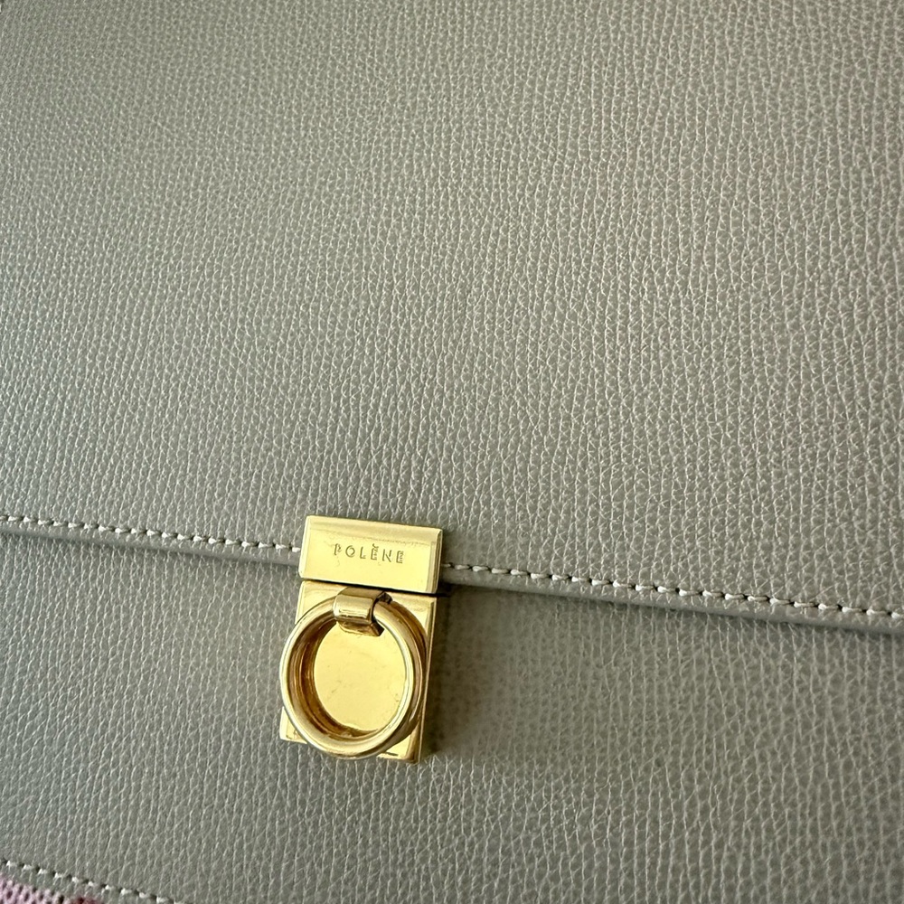 Polene número 7, number 7, Taupe Leather Bag - Picture 13 of 13